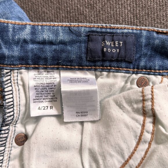 Lucky Sweet Mid-Rise Boot-Cut Jeans (size 4/27) - Picture 3 of 3